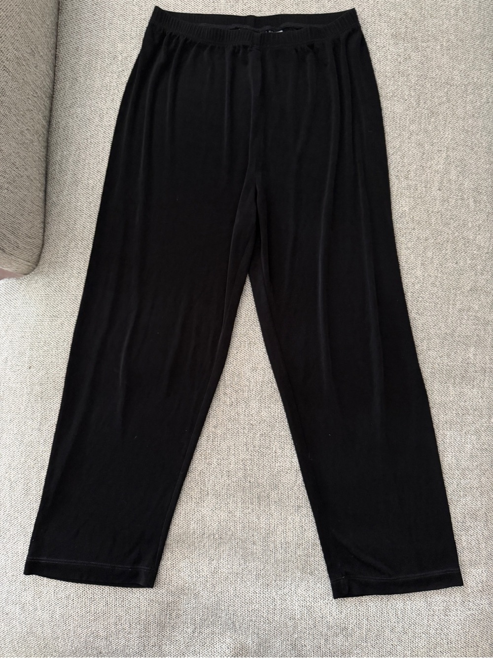 Chicos gaucho capri slinky Black Elastic-Waist Lounge Pants